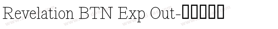 Revelation BTN Exp Out字体转换